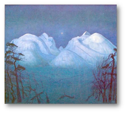 Vinternatt i Rondane (Harald Sohlberg, 1911-14)