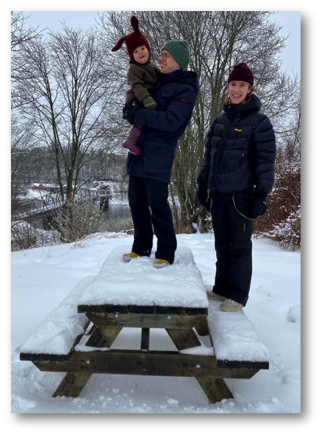 Mathea, Eivind og Iver p Sundtoppen